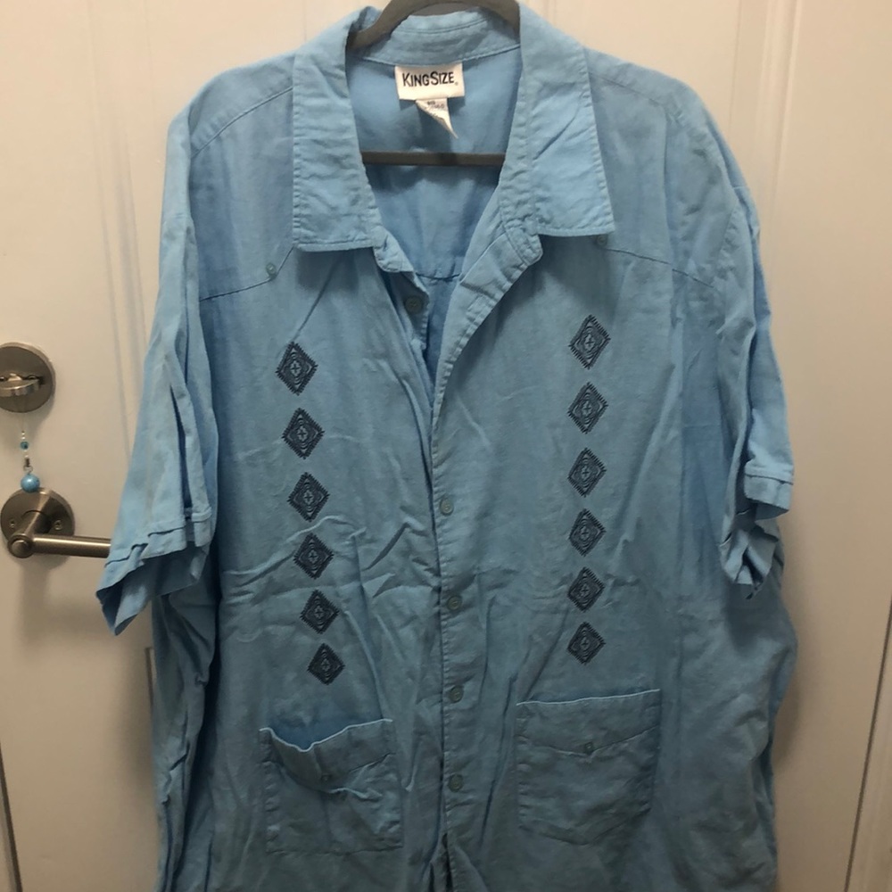 Patterned Button Down Top - image 1